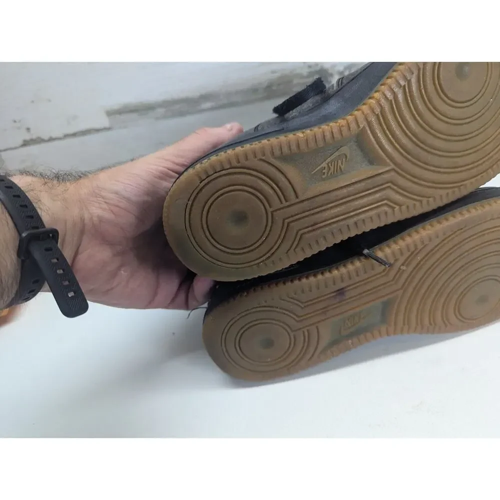 Nike Air Force 1 High Top‎ 807617-007 LV8 GS Black Gum Speckled 7Y (Youth)